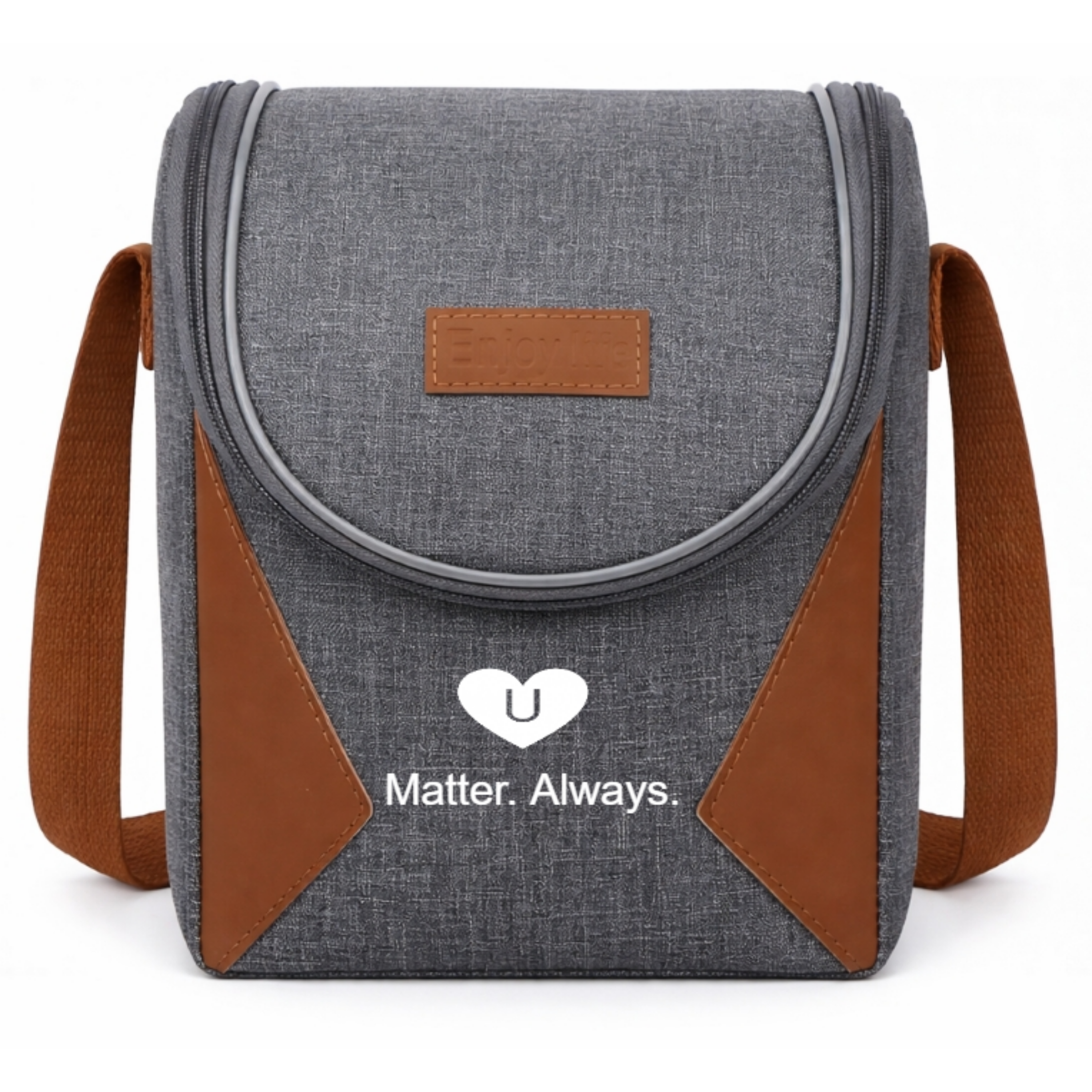 U Matter Always™ Thermal Bento Tote - Insulated Lunch Bag for Daily Routine & On-the-Go Support