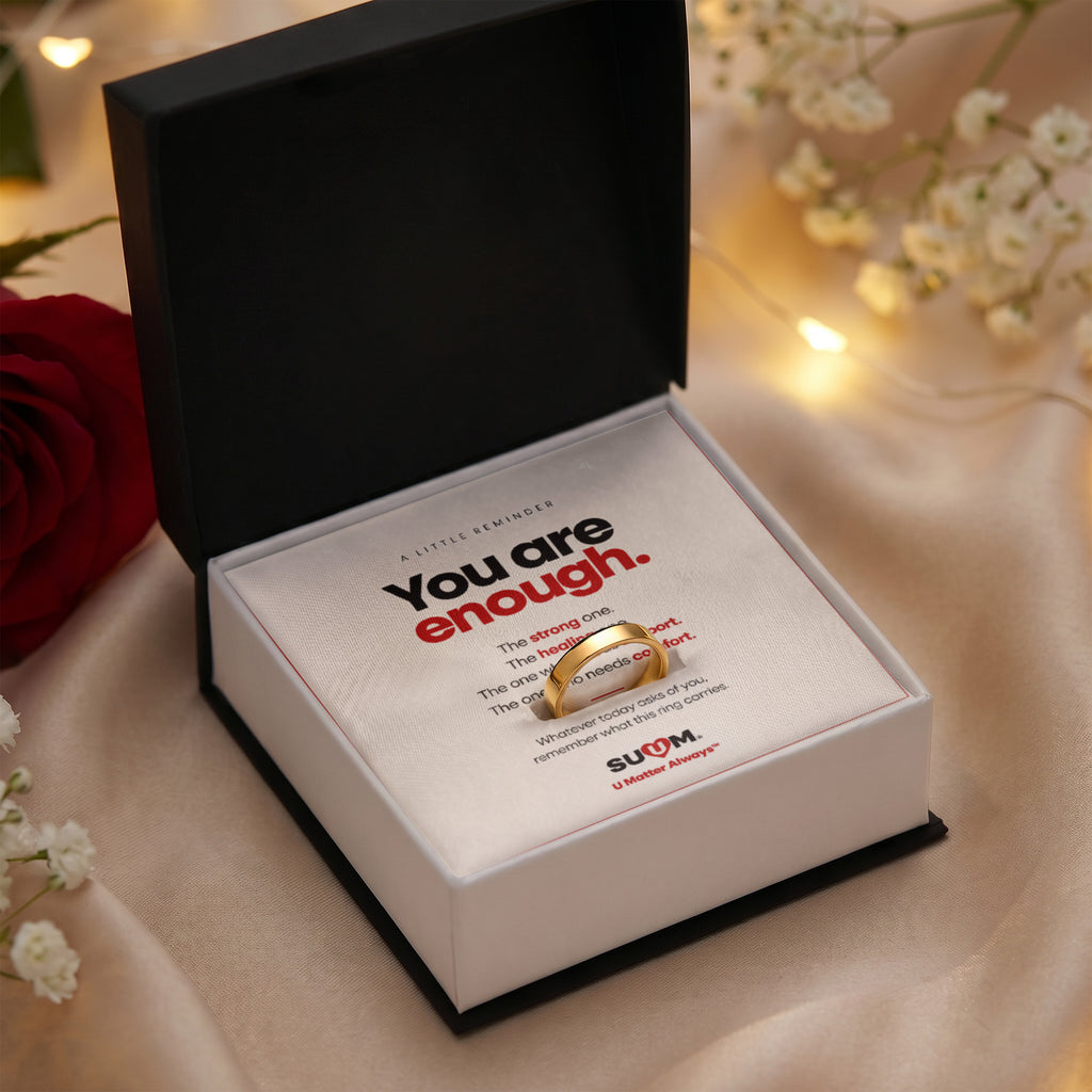 U Matter Always™ Engraved Ring for Women | Meaningful Inspirational Gift by SUUM®