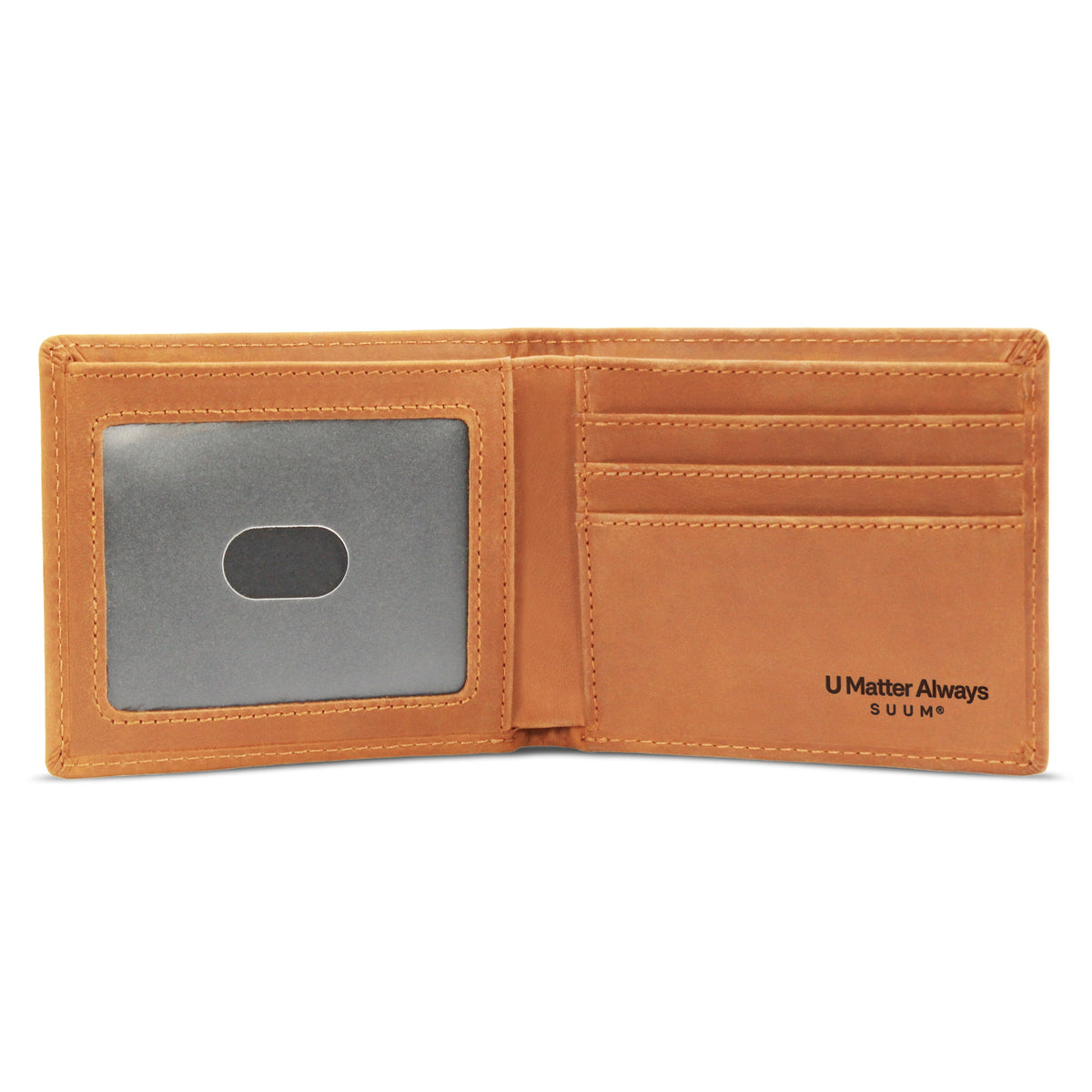 U Matter Always™ Engraved Leather Wallet | Meaningful Reminder Gift by SUUM®