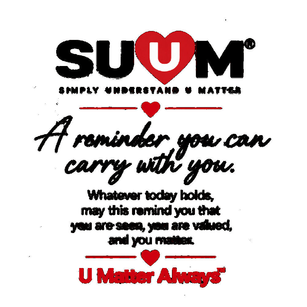 U Matter Always™ Engraved Cuff Bracelet | Meaningful Reminder Bracelet by SUUM®