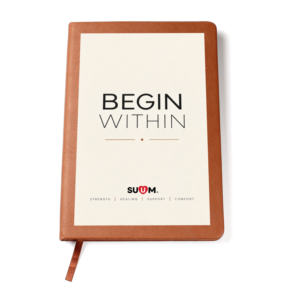 Begin Within™ Vegan Leather Journal | A Place to Return to Yourself by SUUM®