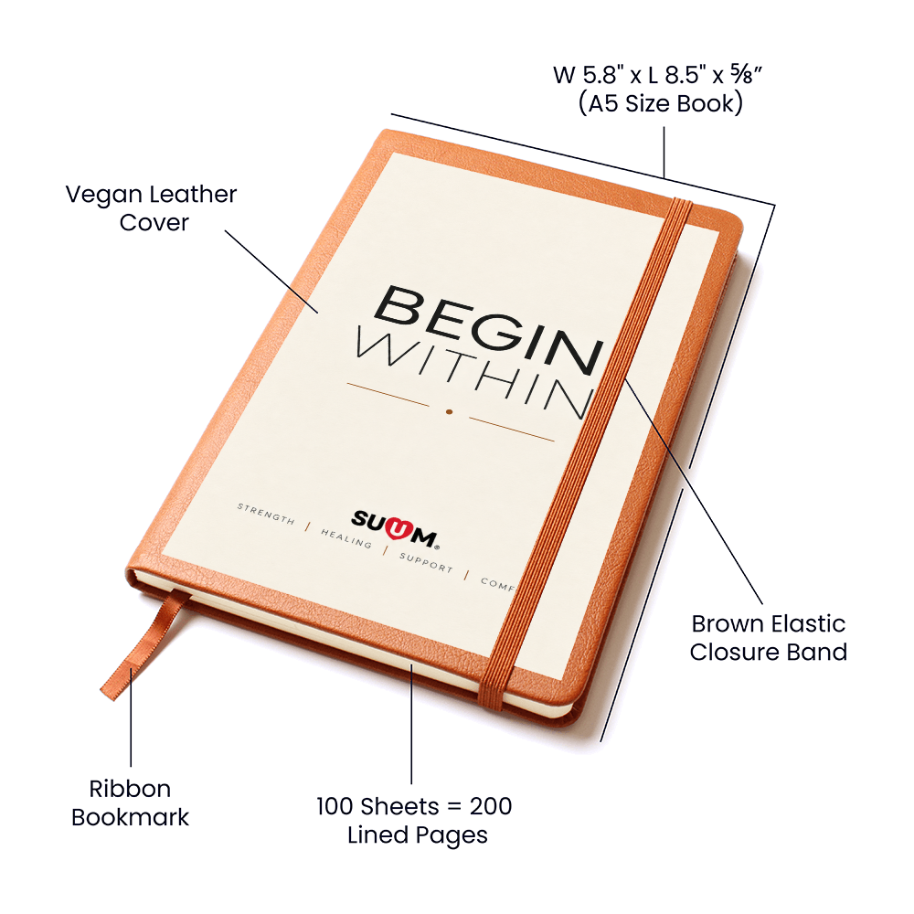 Begin Within™ Vegan Leather Journal | A Place to Return to Yourself by SUUM®