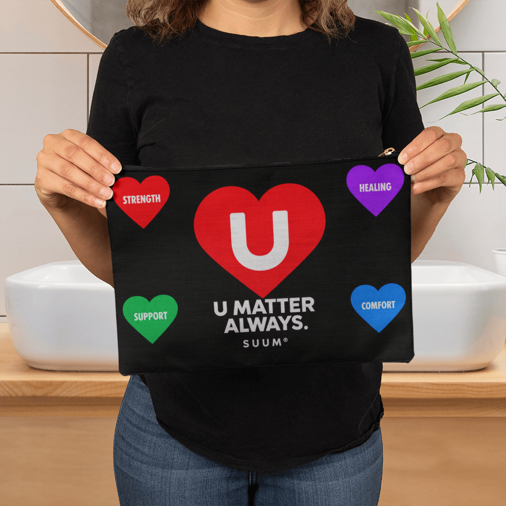 SUUM® U Matter Always™ Large Zippered Pouch – Travel & Everyday Organizer