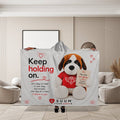 SUUM™ U Matter Always Support Companion Hooded Sherpa Fleece Blanket