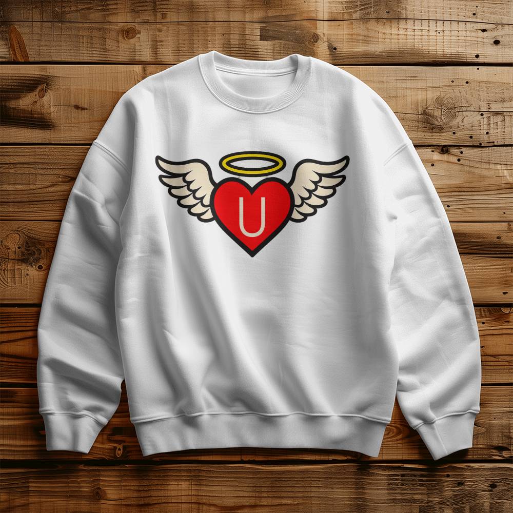 SUUM™ Signature Angel Heart Crewneck - A Wearable Reminder