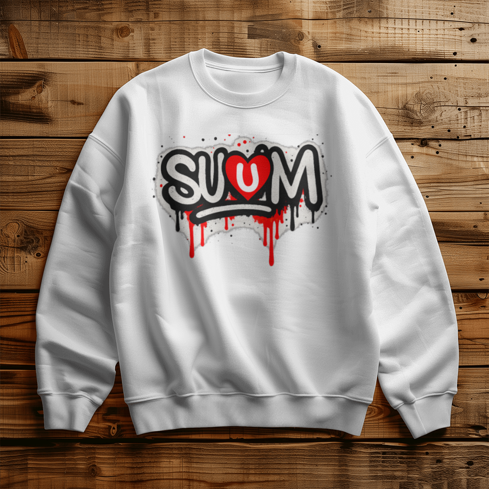 SUUM™ Signature Graffiti Crewneck - A Wearable Expression