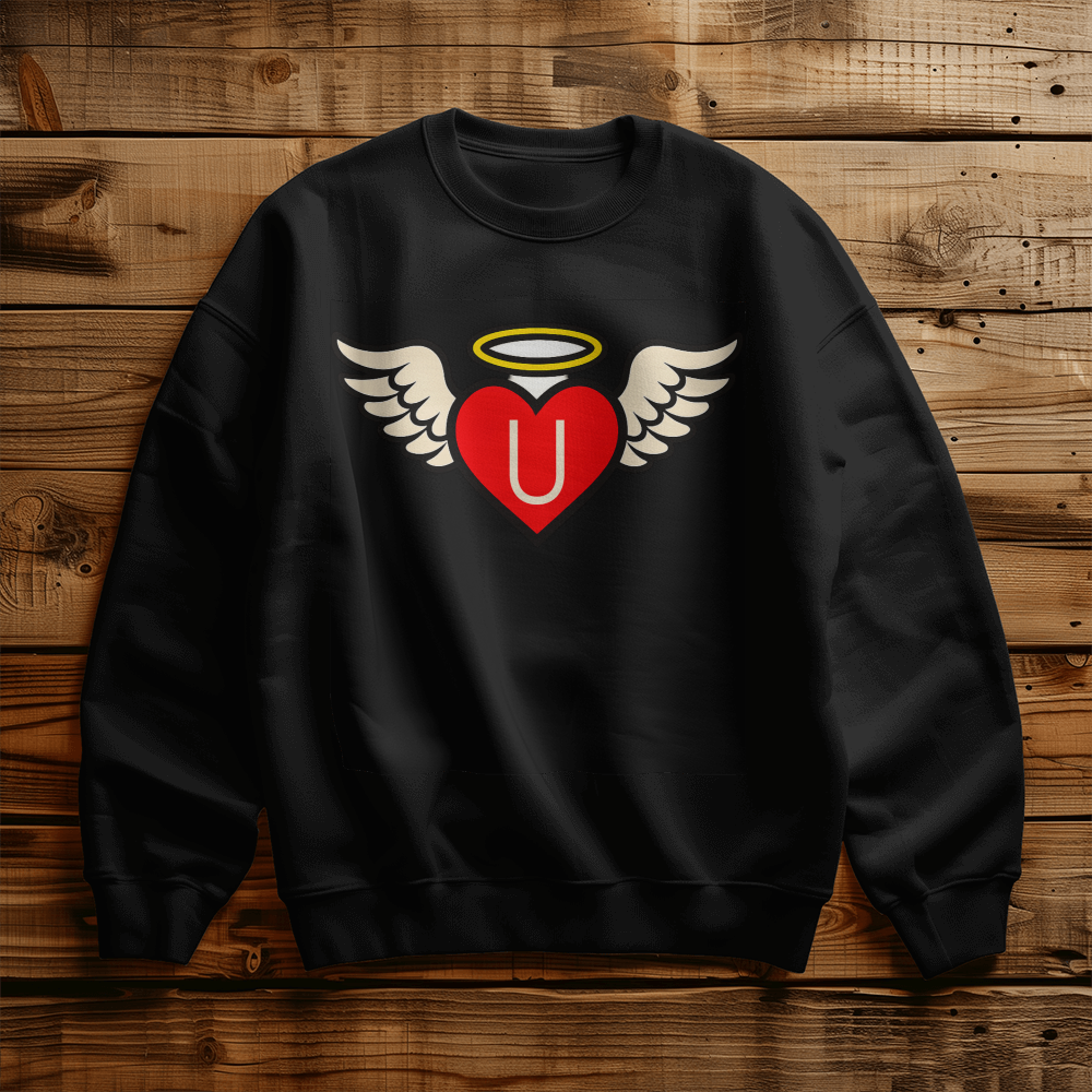 SUUM™ Signature Angel Heart Crewneck - A Wearable Reminder