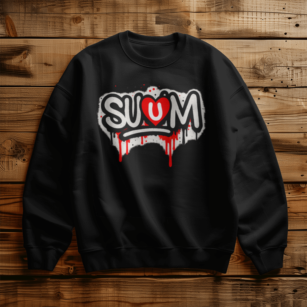 SUUM™ Signature Graffiti Crewneck - A Wearable Expression