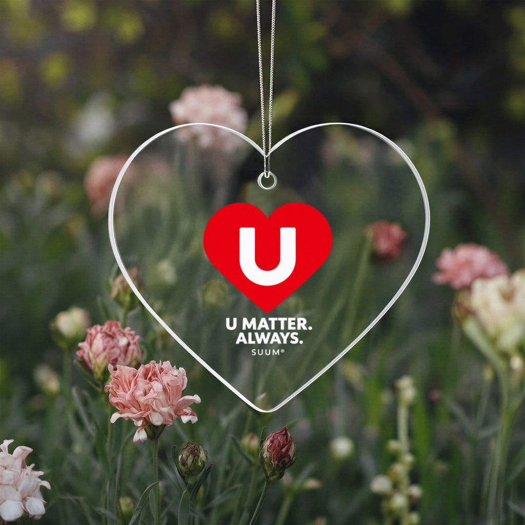 SUUM® U Matter Always™ Heart Ornament – Meaningful Acrylic Christmas Keepsake Gift
