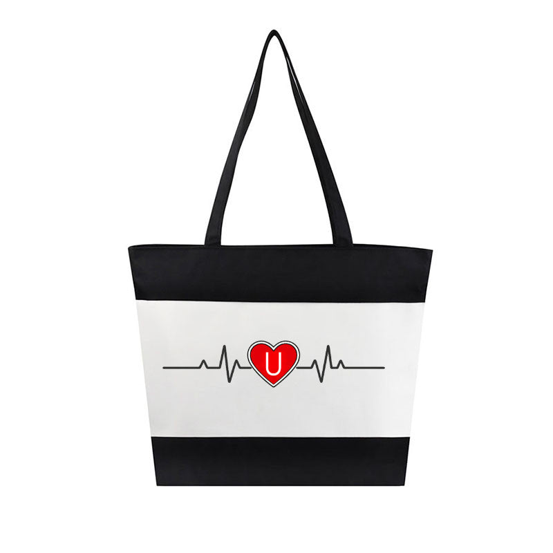 SUUM™ Signature Heartbeat Canvas Tote — A Structured Everyday Carry